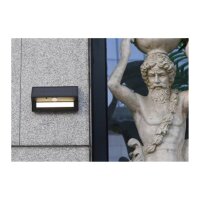 LED Solar Wandleuchte SWL-AS400, IP44, PIR, 400lm, warmweiß 3000K