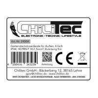 Gartensteckdosenleiste 4-fach IP44, 5m H07RN-F 3G1,5mm²