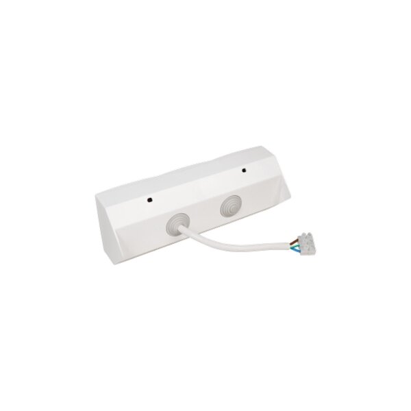 McPower Flair Steckdosenblock, 2× Schuko + 2× USB, Aufputz, weiß, 230V/16A