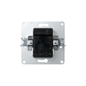 Taster McPower Flair mit Namensschild, 250V~/10A, UP, weiß