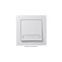 Taster McPower Flair mit Namensschild, 250V~/10A, UP, weiß