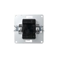 Taster McPower Flair mit Namensschild, 250V~/10A, UP, weiß