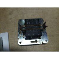 B-Ware MILOS Serien-Schalter 2-fach 250V~/ 10A inkl. Rahmen, Unterputz, weiß matt