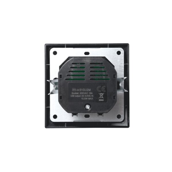 Flair Steckdose matt schwarz – USB-C 18W PD & USB-A