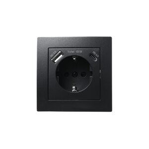 Flair Steckdose matt schwarz – USB-C 18W PD &...