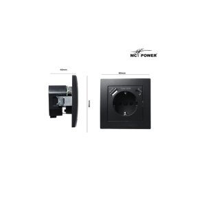 Flair Steckdose matt schwarz – USB-C 18W PD & USB-A