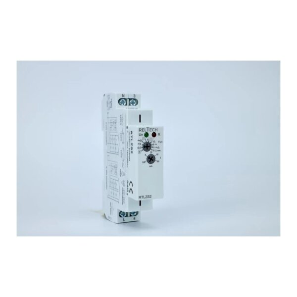 Treppenlichtzeitschalter RTLZS2 – 230?V, 0,5–20?Min., DIN-Schiene, IP40