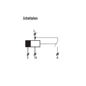 Treppenlichtzeitschalter RTLZS2 – 230?V, 0,5–20?Min., DIN-Schiene, IP40