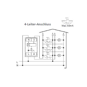 Treppenlichtzeitschalter RTLZS2 – 230?V, 0,5–20?Min., DIN-Schiene, IP40