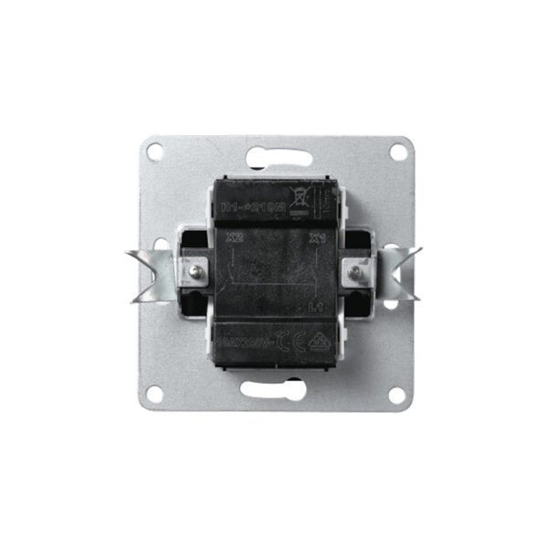 Serien-Schalter McPower Flair 2-fach Anthrazit | Unterputz 250V