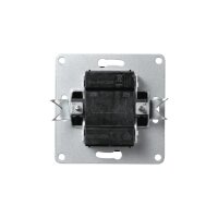 Serien-Schalter McPower Flair 2-fach Anthrazit | Unterputz 250V