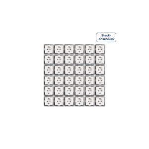 McPower Flair Steckdosen 36er-Pack, UP, Steckanschluss,...