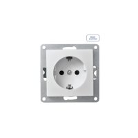 McPower Flair Steckdose, Unterputz, Steckanschluss, weiß, 250V~/16A