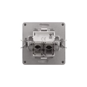 Netzwerk-Dose McPower Shallow CAT6A, UP, weiß,...