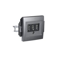 TAE Anschlussdose McPower Flair Anthrazit | UP | 3× 6-polig