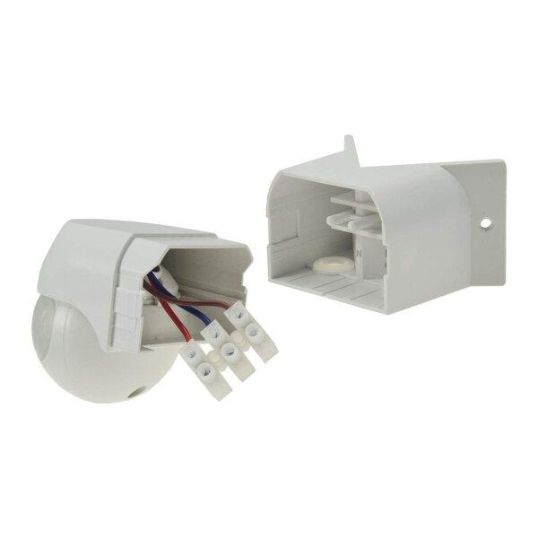 Bewegungsmelder CBM für Ecke – Weiß, 200°, 12?m, IP44 | LED-geeignet & wetterfest