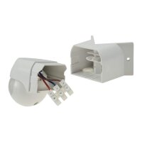 Bewegungsmelder CBM für Ecke – Weiß, 200°, 12?m, IP44 | LED-geeignet & wetterfest