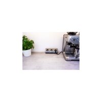 Steckdosenblock McPower Flair Aufbau 3-fach Anthrazit | Schutzkontakt mit Einsteckschutz