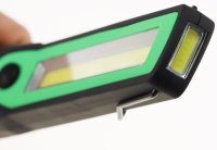 LED Arbeitsleuchte Werkstattleuchte schmal & flach Inspektionsleuchte 3W Batteriebetrieben 300 Lumen Haken Magnetfuß