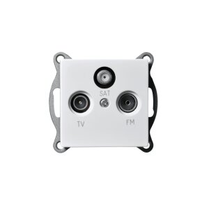 McPower Flair Antennendose für TV, Radio & SAT,...