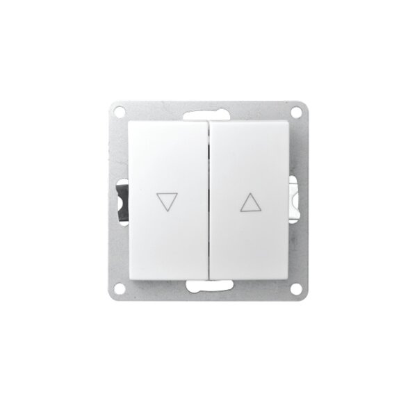 Jalousie-Taster McPower Flair, UP, Hoch/Runter, 250V~/10A, weiß