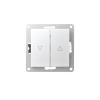 Jalousie-Taster McPower Flair, UP, Hoch/Runter, 250V~/10A, weiß