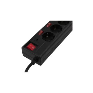 Steckdosenleiste McPower, 6-fach mit Einzelschaltung,...