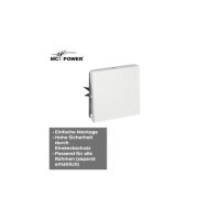 Wechselschalter McPower Shallow 250V~/10A, UP, Steckanschluss, weiß