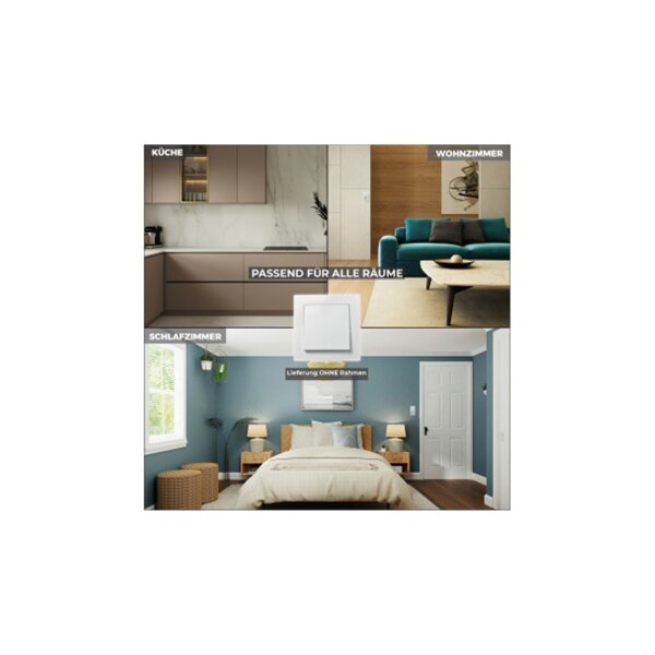 McPower Flair Wechselschalter weiß Unterputz 250V 10A