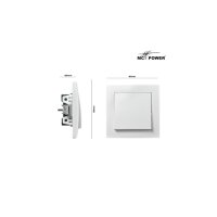 McPower Flair Wechselschalter weiß Unterputz 250V 10A