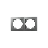 McPower „Flair“ Rahmen 2-fach anthrazit – 152x81mm, IP20