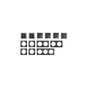 McPower Flair Flur Set 13-teilig Anthrazit | Schalter & Steckdosen