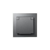 Schutzkontakt-Steckdose McPower Flair IP44 anthrazit | 250V~/16A