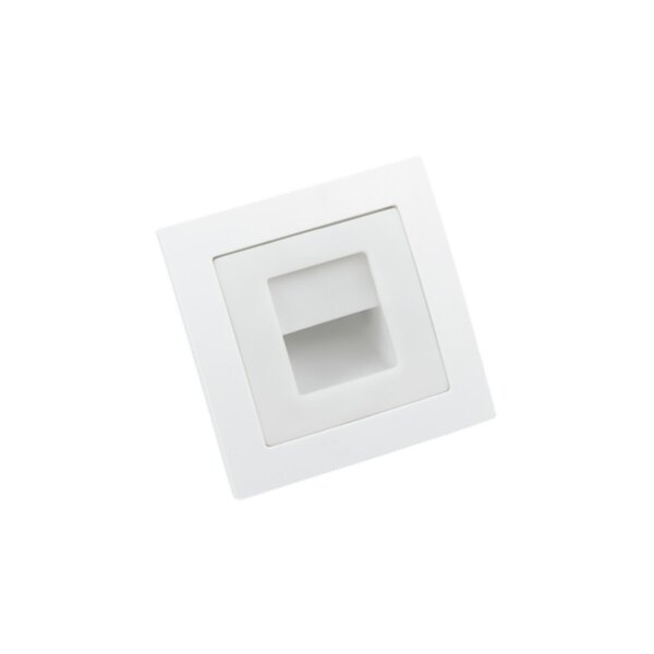 McPower Flair LED-Einbauleuchte, 80×80?mm, 3000K, warmweiß, 86?lm