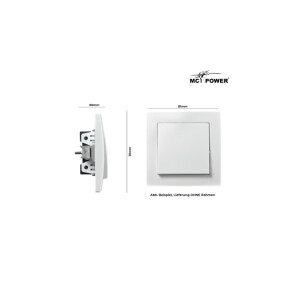 McPower Flair Taster, Unterputz, weiß, 250V~/10A