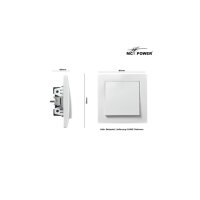 McPower Flair Taster, Unterputz, weiß, 250V~/10A