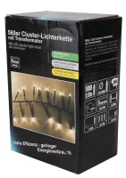 LEX | 560er LED Cluster-Lichterkette | 11,2m Beleuchtung...
