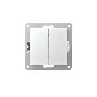 McPower Flair Serien-Schalter weiß Unterputz 2-fach