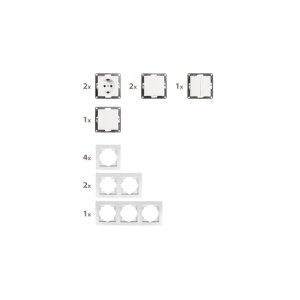 McPower Flair Flur-Set, 13-teilig, Schalter &...