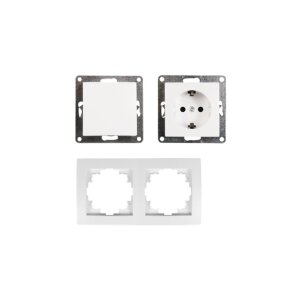 McPower Flair Tür 2-fach Set, 3-teilig, weiß...