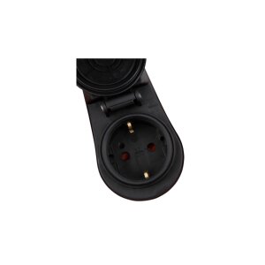 McPower Steckdosenadapter mit Schalter IP44 3500W Außen