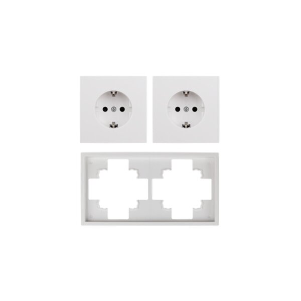 Steckdosen Set McPower Shallow Beginner 2S-Profi 3-teilig, Steckanschluss