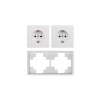 Steckdosen Set McPower Shallow Beginner 2S-Profi 3-teilig, Steckanschluss