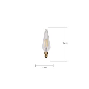 LED-Lampe E14 Decoled – 3?W, 300?lm, 4000?K, dimmbar, für Kronleuchter