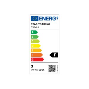 LED-Lampe E14 Decoled – 3?W, 300?lm, 4000?K, dimmbar, für Kronleuchter