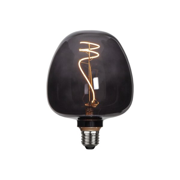 LED-Lampe E27 G125 Decoled – 2200?K, Schwarzglas, 40?lm, dekorativ, nicht dimmbar