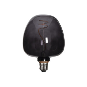 LED-Lampe E27 G125 Decoled – 2200?K, Schwarzglas, 40?lm, dekorativ, nicht dimmbar