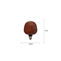 LED-Lampe E27 G125 Decoled – 1800?K, Braunglas, 45?lm, dekorativ, nicht dimmbar