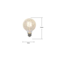 LED-Lampe E27 G95 – Eistropfenglas, 2700?K, 65?lm, dimmbar, dekorativ