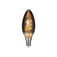 LED-Lampe E14 C35 Grace Smoke – 1800?K, Rauchglas, 50?lm, dekorativ